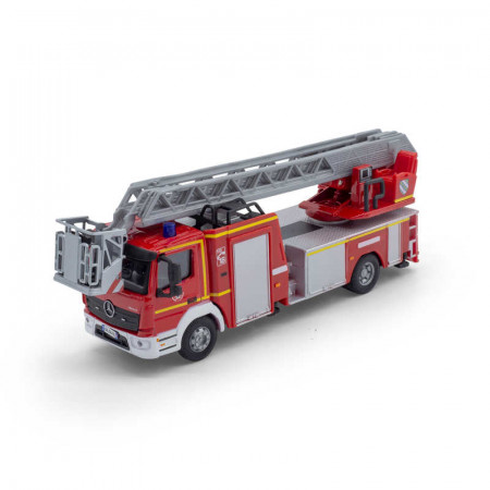 1:50 Mercedes Atego 1530f Magirus Dlk 23/12 Fire Truck With Turntable Ladder