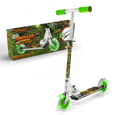 Dinosaur Expidition Scooter With Light Up Wheels